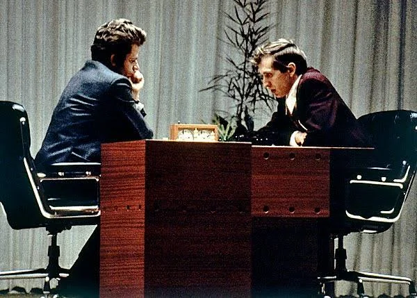 A classic tournament chess board