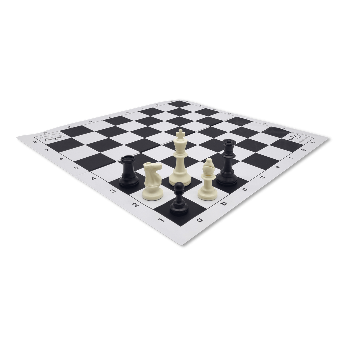 Tournament Chess Set 95mm Double Weighted Pieces with Folding Board (PP963&BB002) black and white