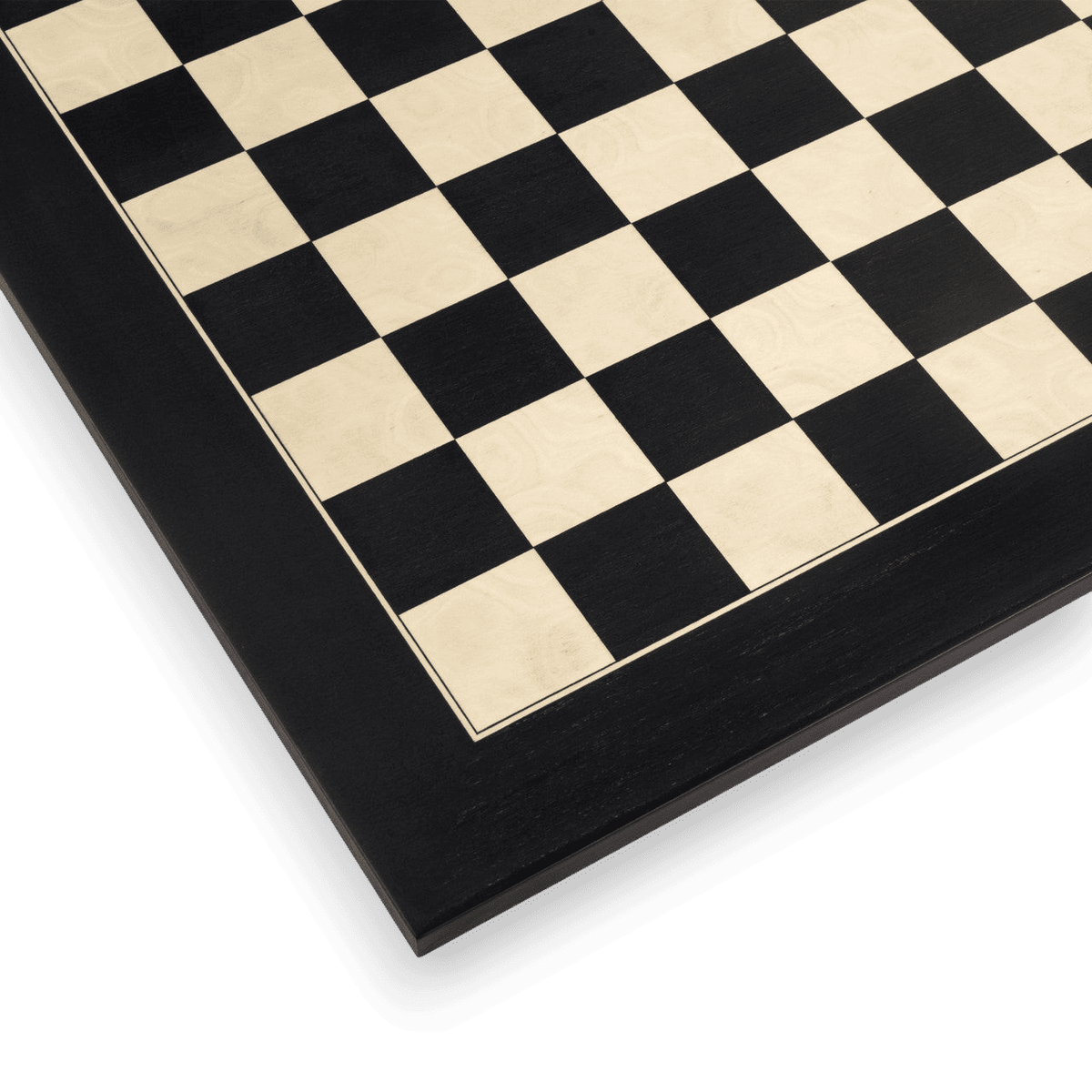 Detail - Dal Rossi 50cm Black / Erable Chess Board
