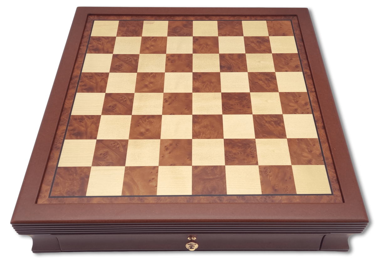 Wooden Storage Chessboard top view