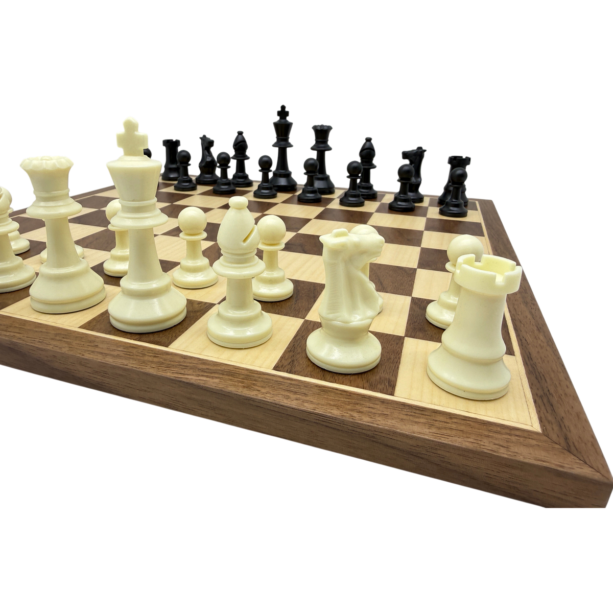 Mini Tournament Plastic Chess Pieces - detail