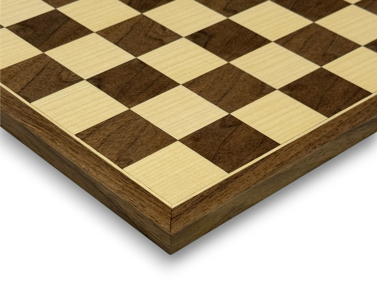 Walnut Chessboard - detail