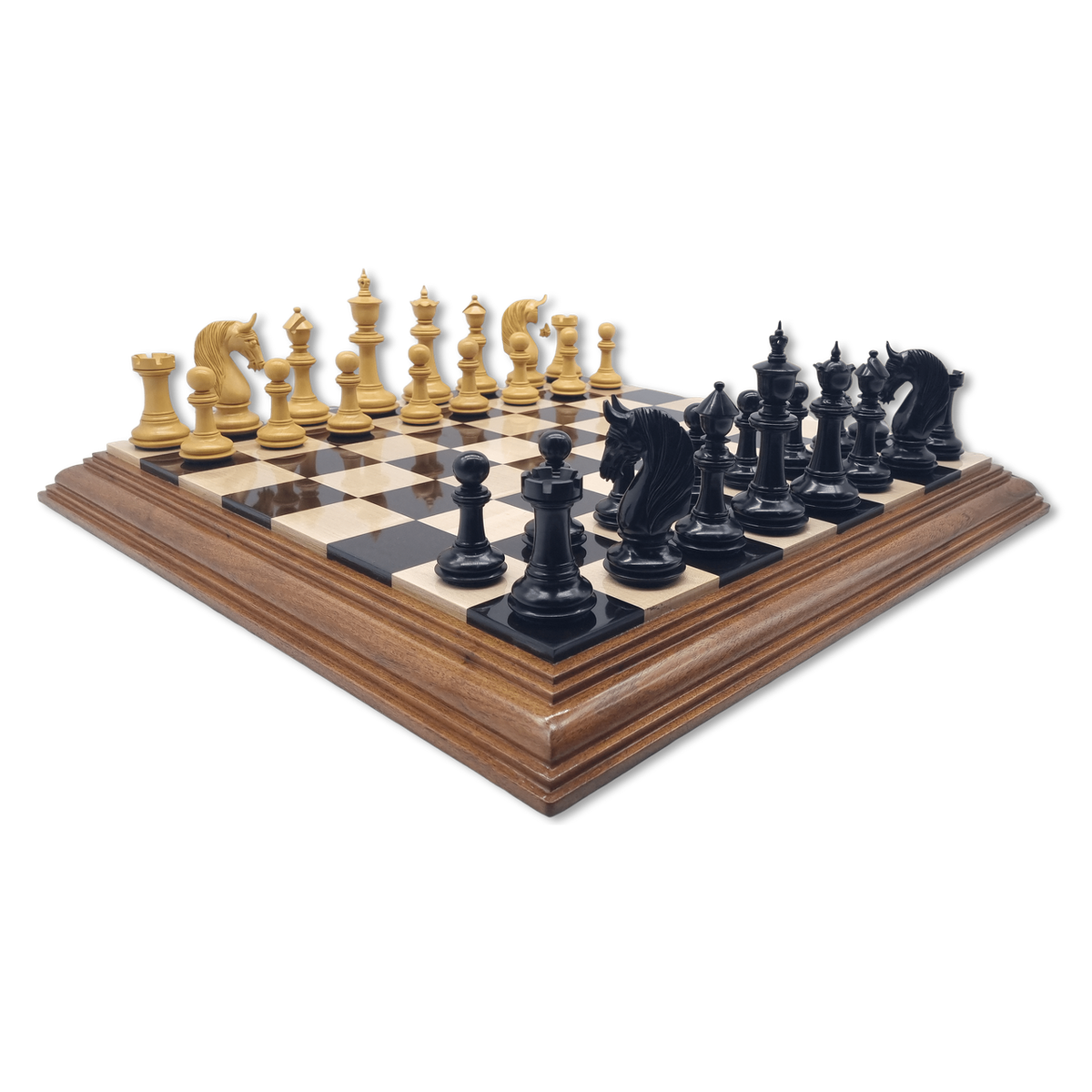 Vienna Victory Chess Set diagonal view