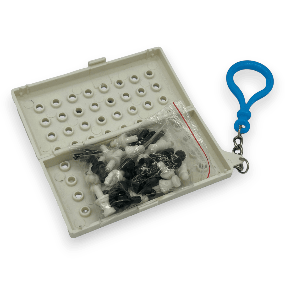 Pieces are stored inside