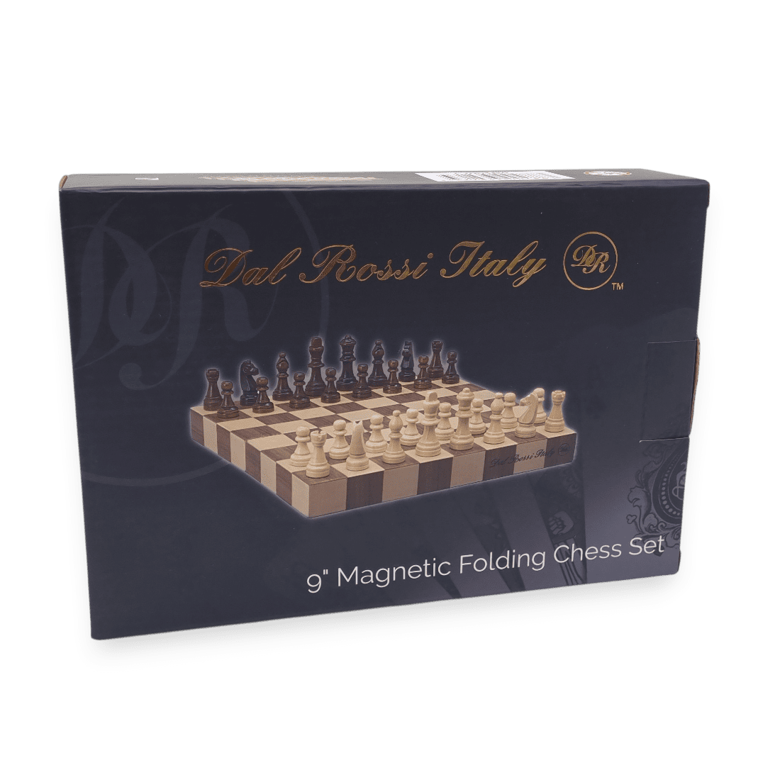 Dal Rossi Magnetic Travel Chess Set – Folding Wooden Set box
