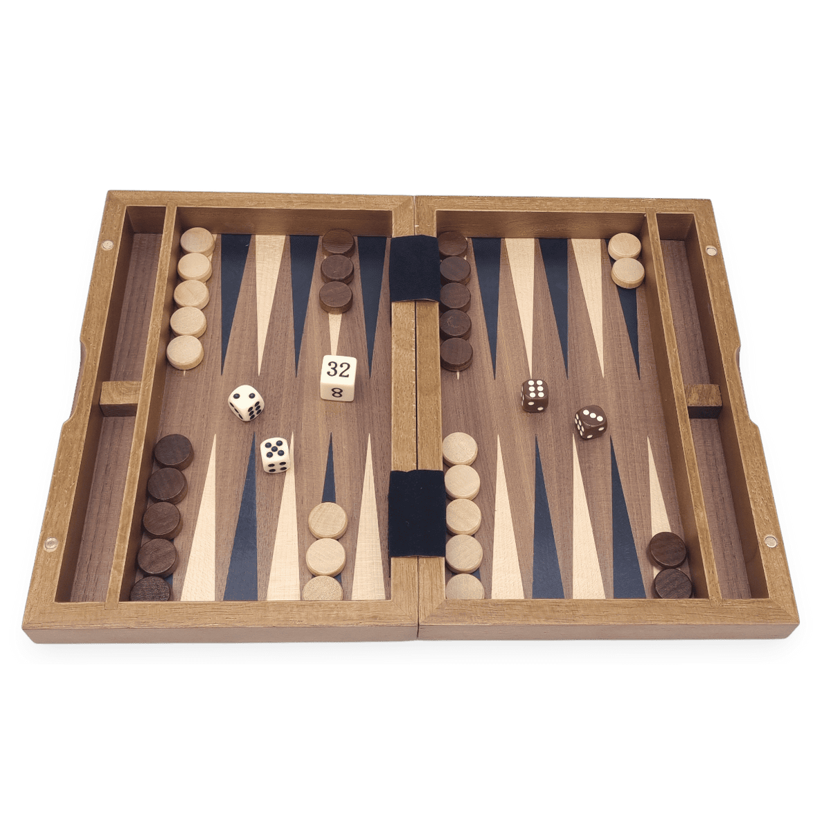 Dal Rossi Magnetic Folding Travel Backgammon Set