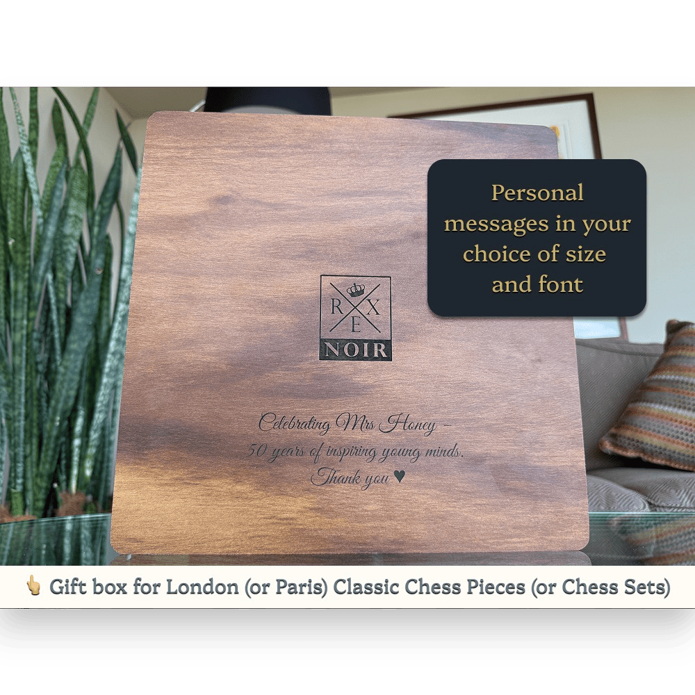 Gift box with personalised message