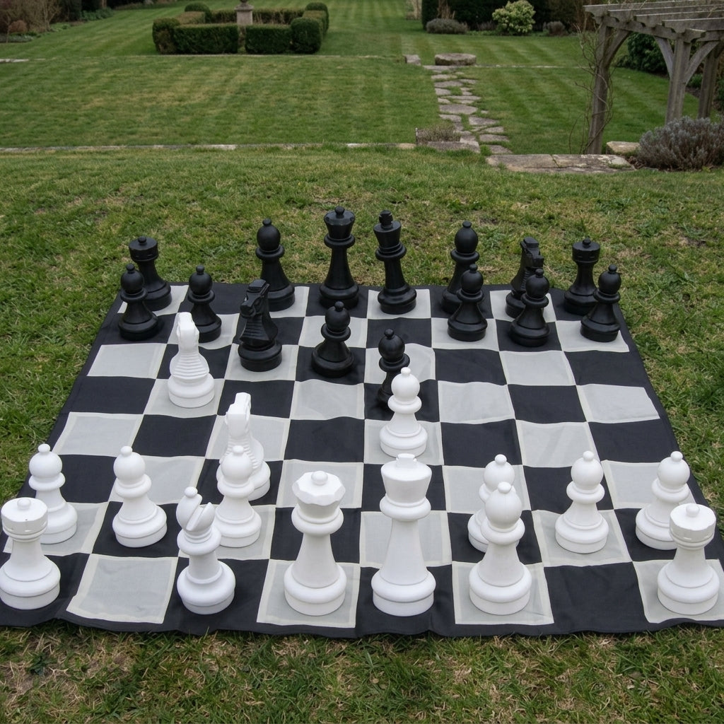 Giant Chess 32cm Garden / Outdoor Chess Set (GC321) full set