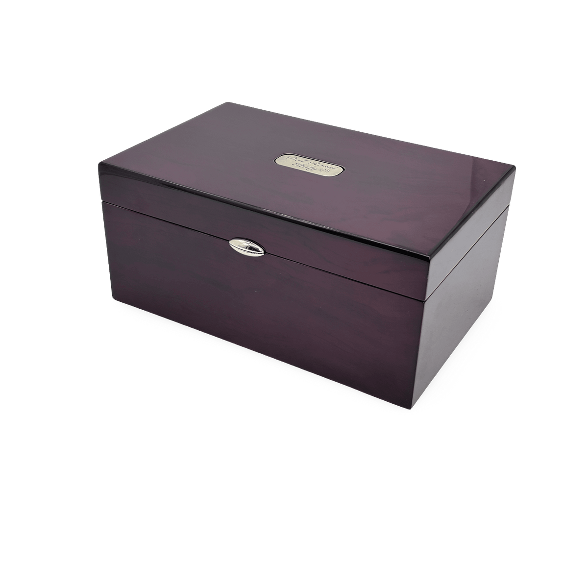 Dal Rossi Mahogany Storage Box for Chess Pieces - side view