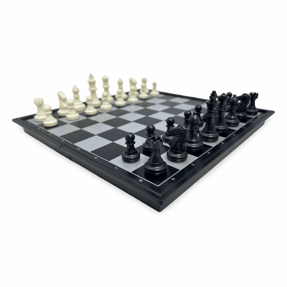 Magnetic Travel 3-in-1 set - chess, backgammon, checkers - side view