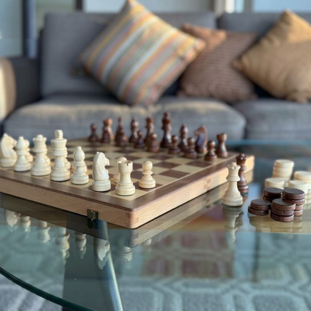 Classic Flip Combo – Chess & Checkers