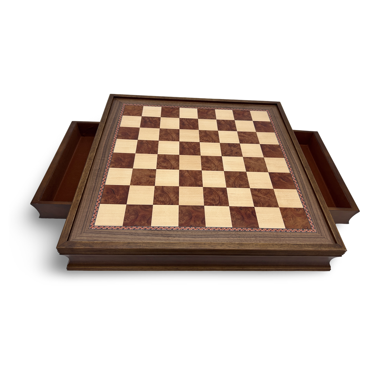 Dal Rossi 50cm Wooden Chess Board with Storage Drawers