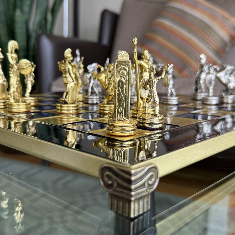Greek mythology chess set in a living room - Rook and corner