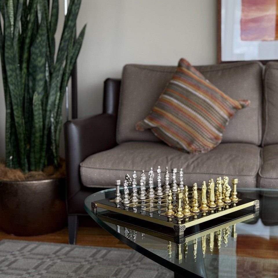 Renaissance chess set - in a living room