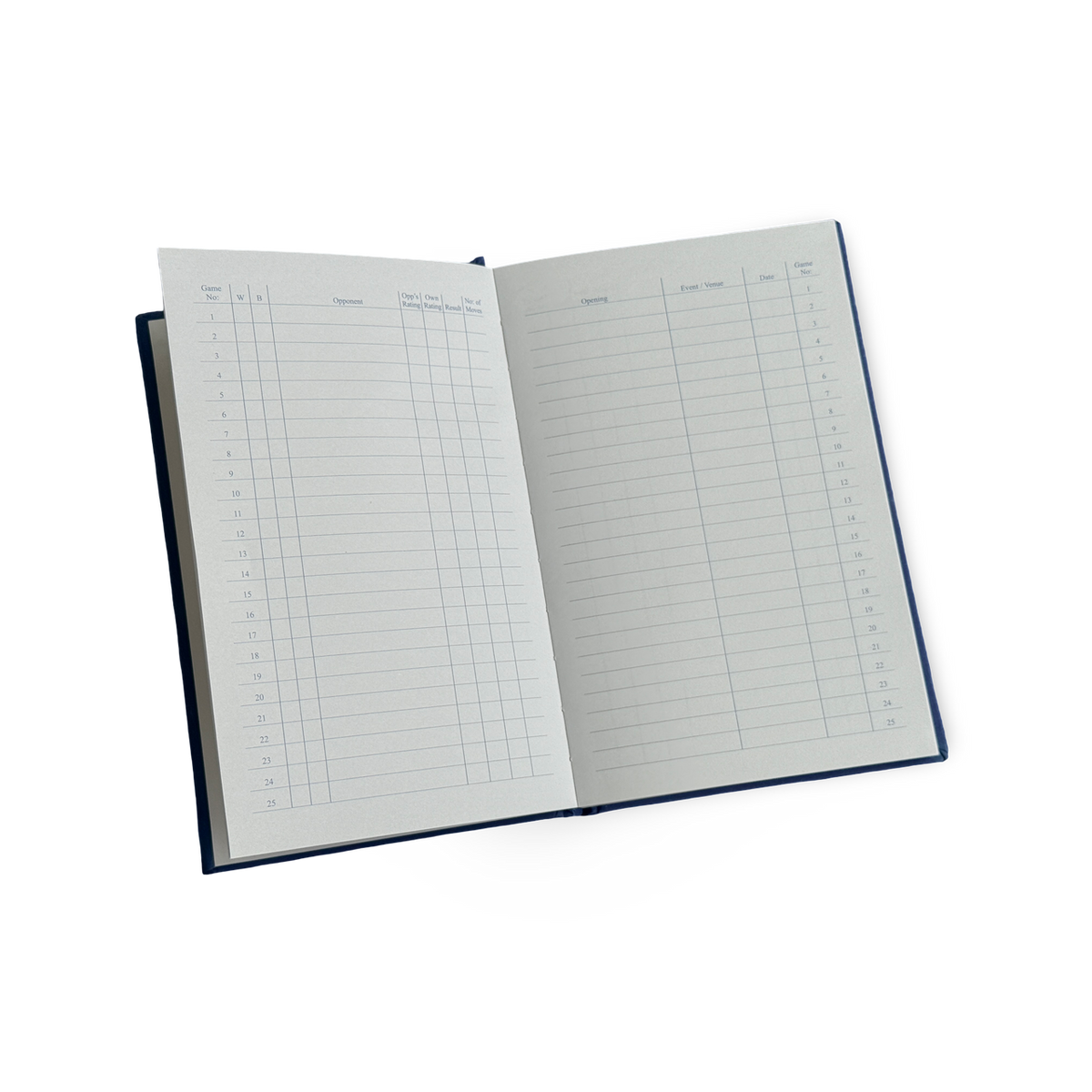 Score book - list of games