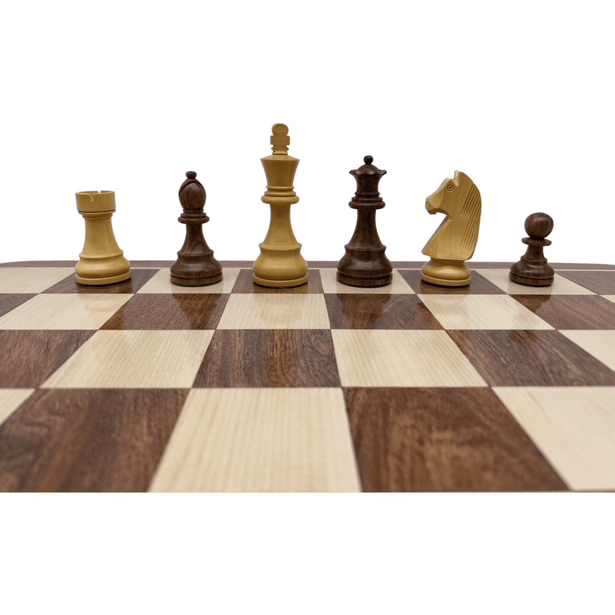 Rex Noir London Classic Double Weighted Acacia Staunton Chess Pieces