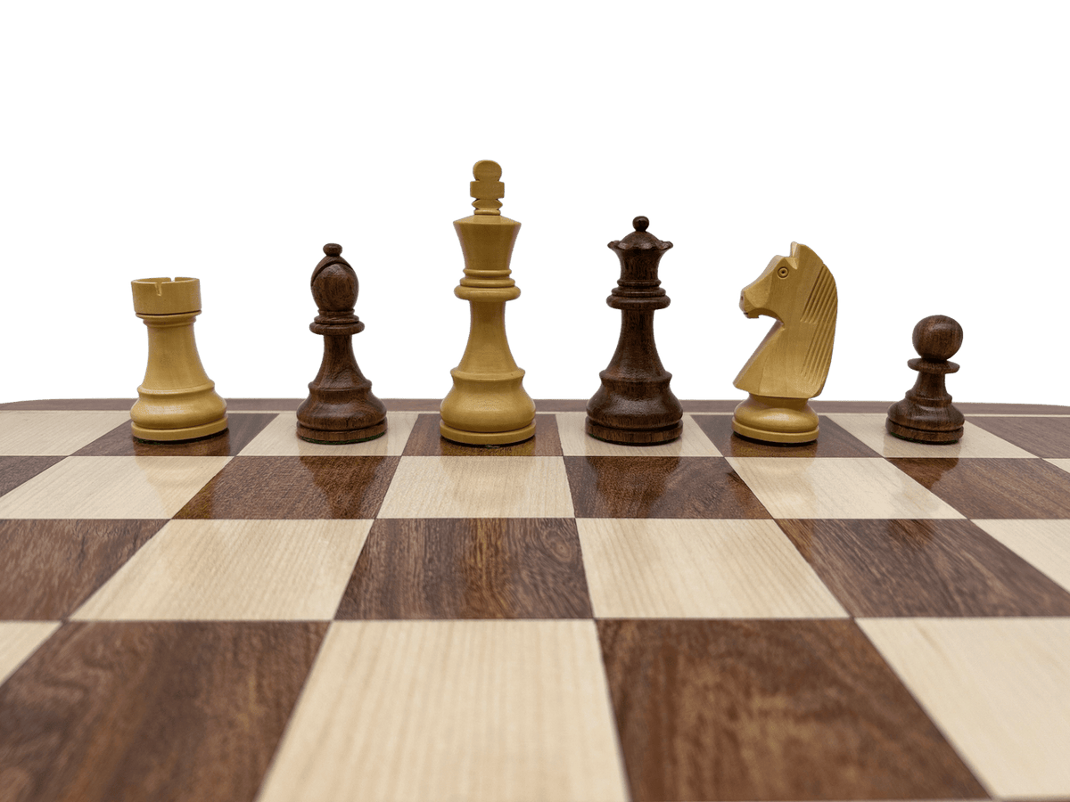 Rex Noir London Classic Double Weighted Acacia Staunton Chess Pieces