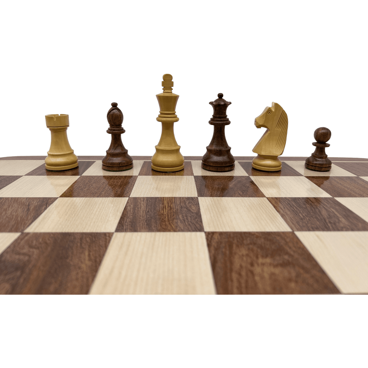 Rex Noir London Classic Double Weighted Acacia Staunton Chess Pieces