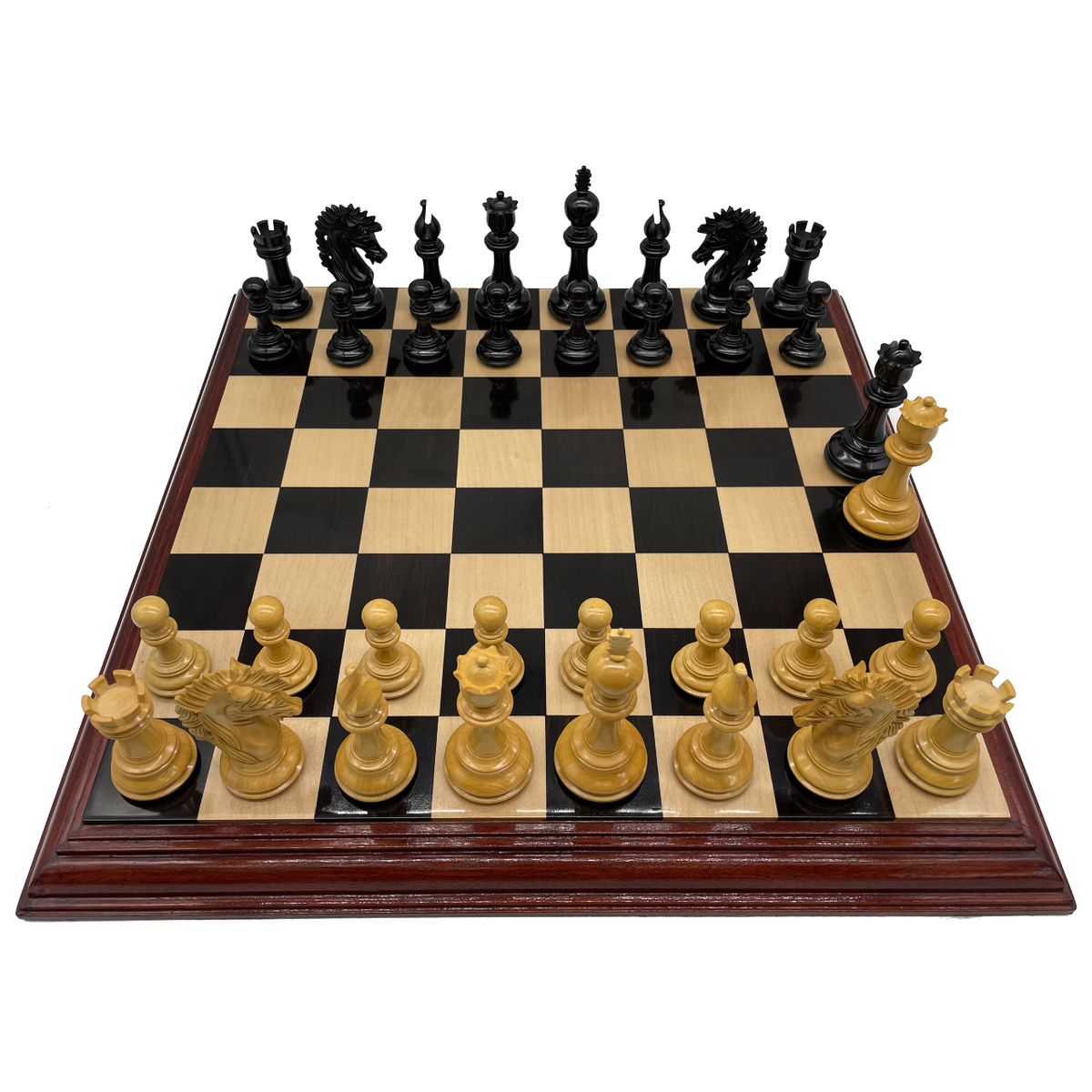 Rex Noir Luxury CAMELOT Chess Pieces - Ex-Display & Replacement Bishop - on board