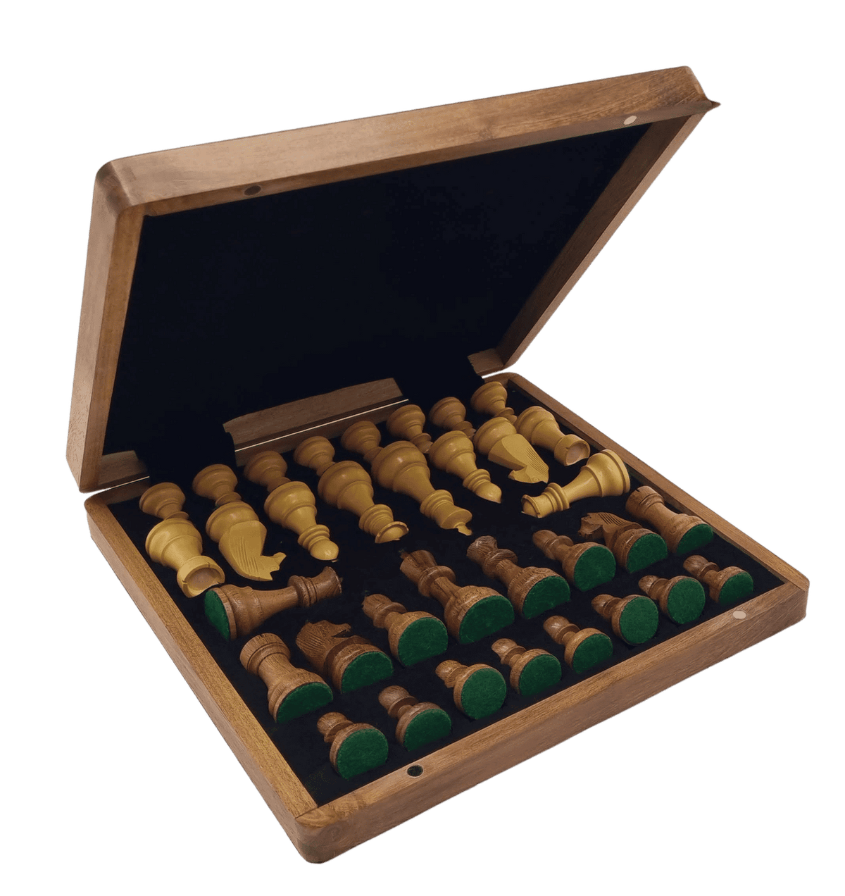 Manchester Pieces in Complimentary Rex Noir Wooden Storage Box ajar