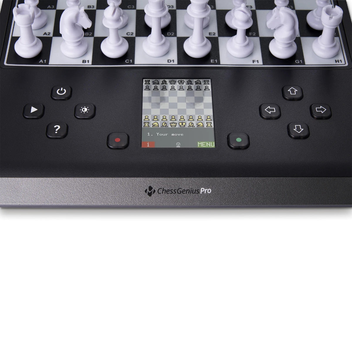 Millennium Chess Genius Pro Model 2024 M815 closeup of display