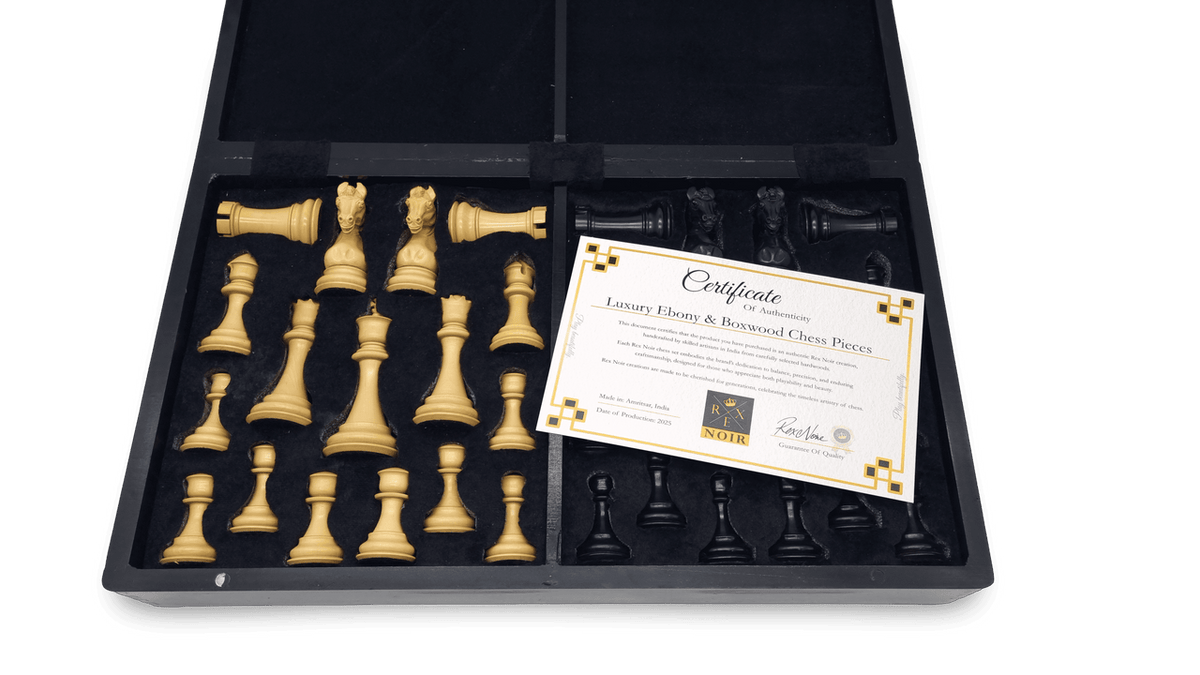 Prague Prestige Chess Set - certificate