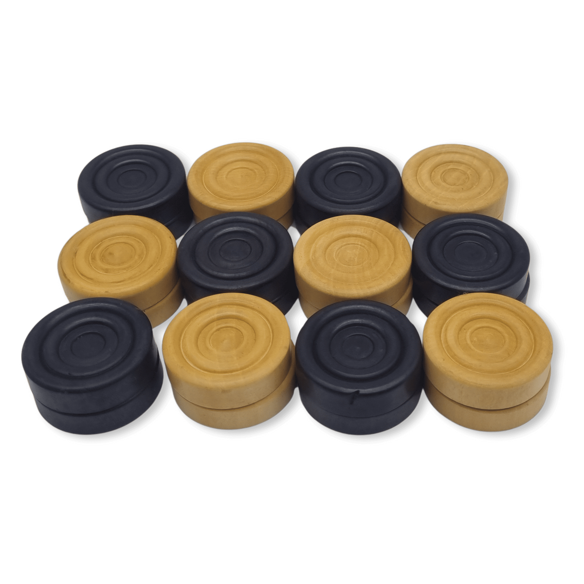 Rex Noir Checkers Set with Storage Case - pieces only