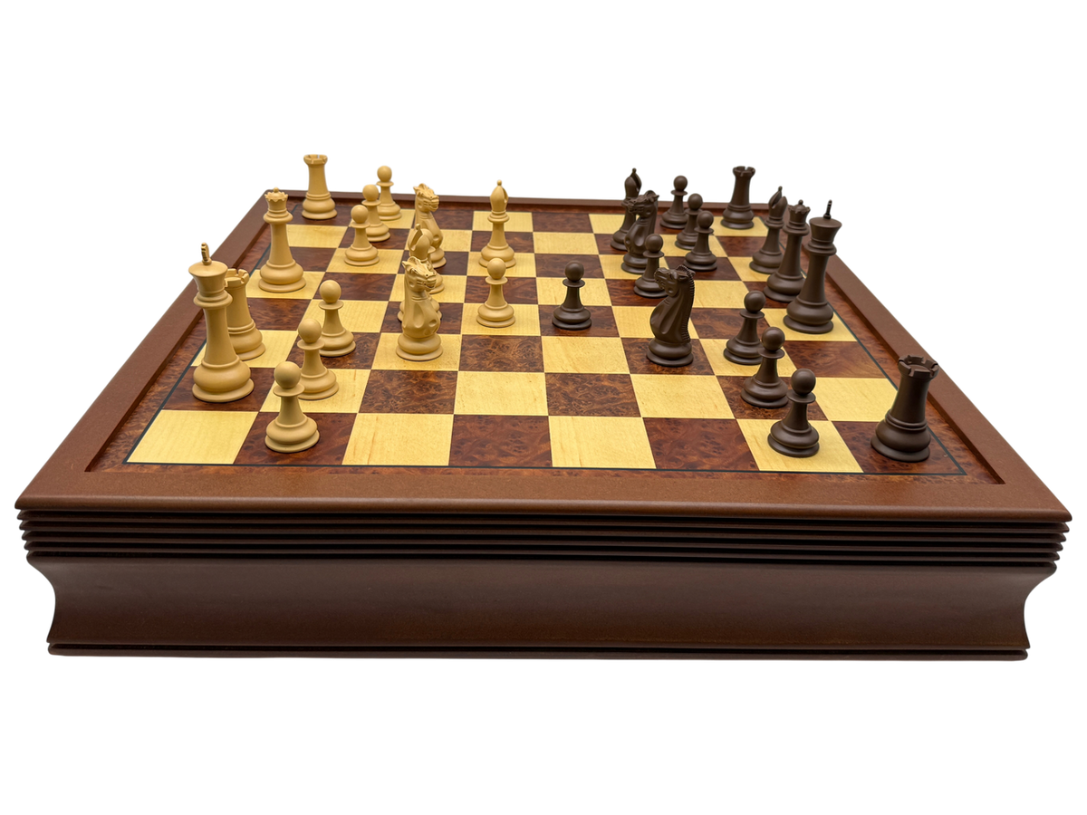 Regal Grand Harmony Storage Chess Set - side view