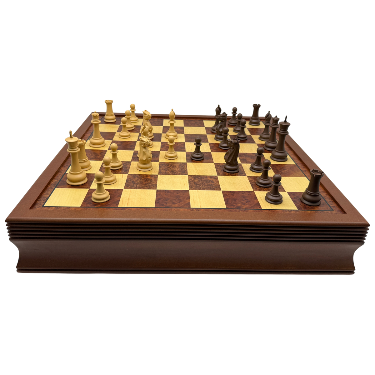 Regal Grand Harmony Storage Chess Set - side view