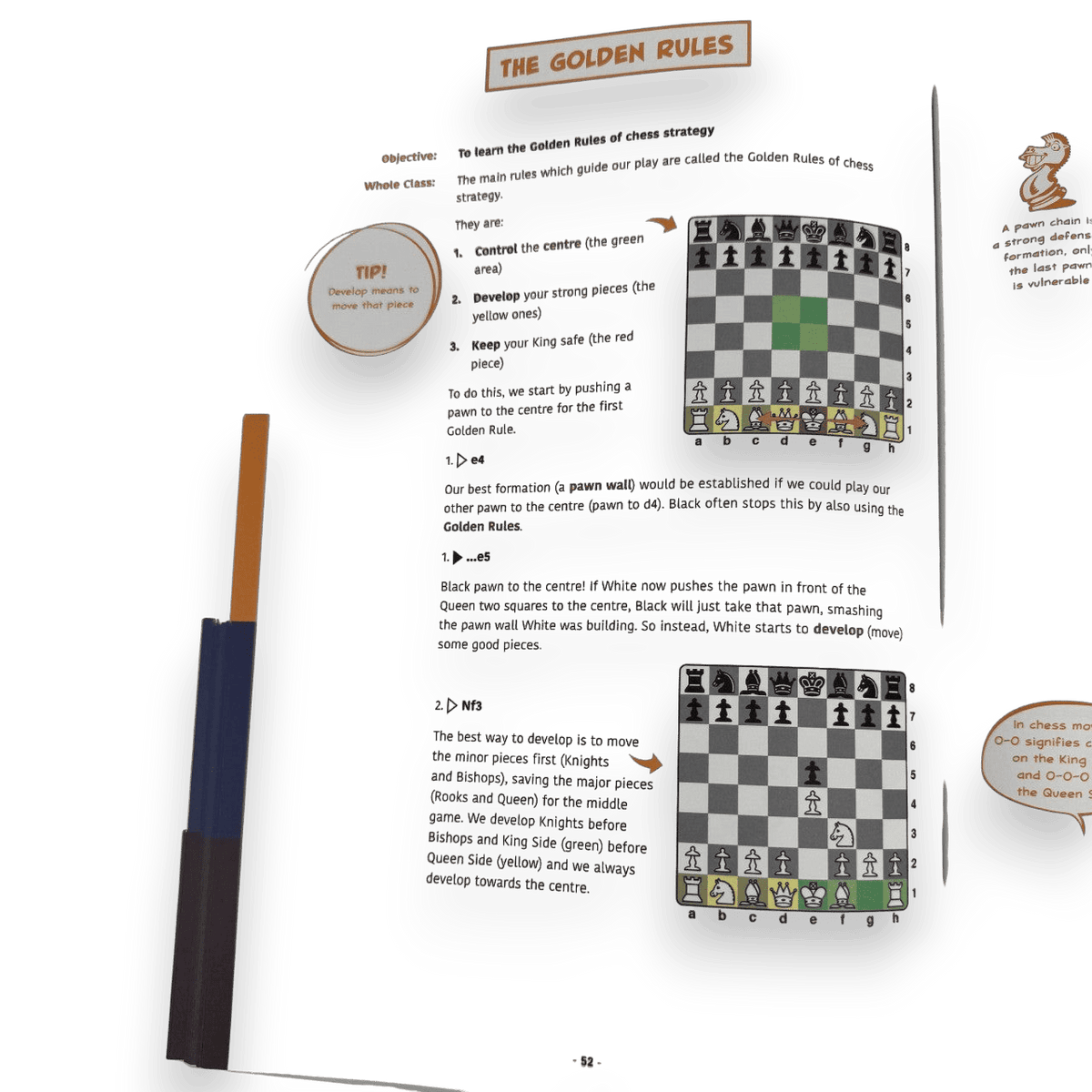 Chess Kids Teacher Resource Guide lesson example 1