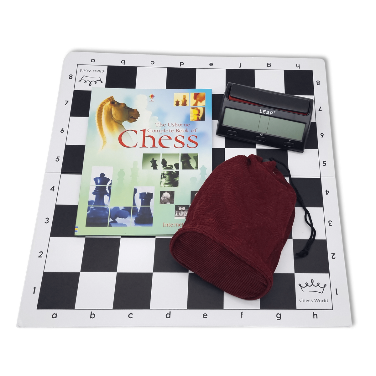 Ultimate Chess Starter Pack: Chessboard, Chess pieces, Chess Clocks, Chess Book