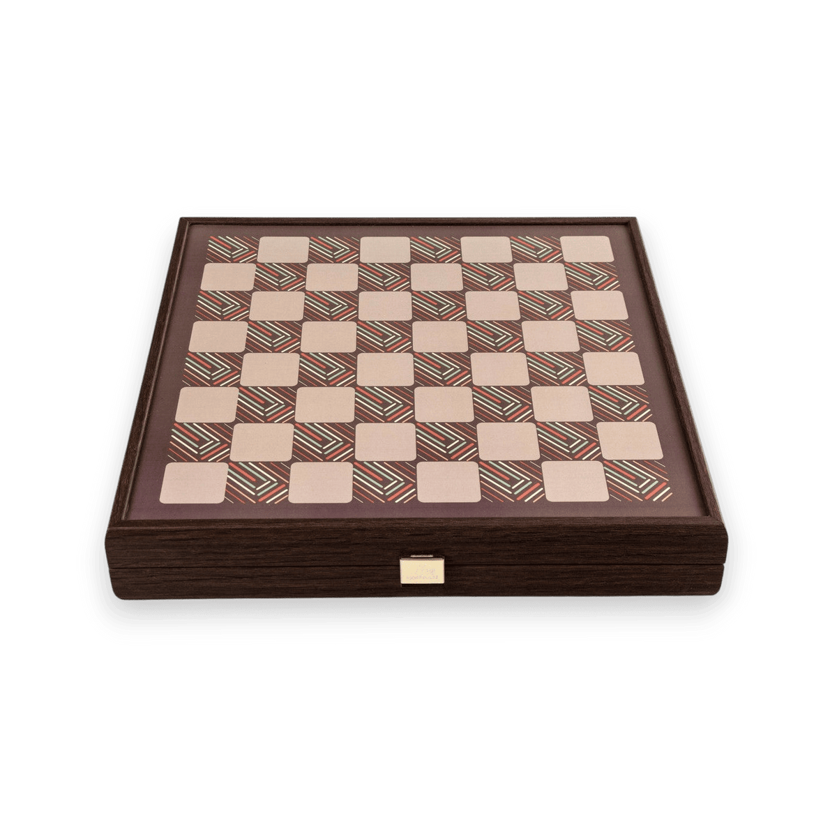 Manopoulos 34cm VINTAGE STYLE 4in1 Combo Chess / Backgammon / Ludo / Snakes - CHESS BOARD
