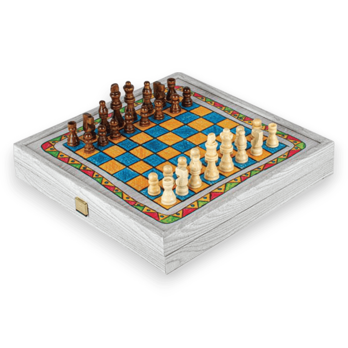 5-in-1 Rainbow Whimsy Game Collection Standard - chess