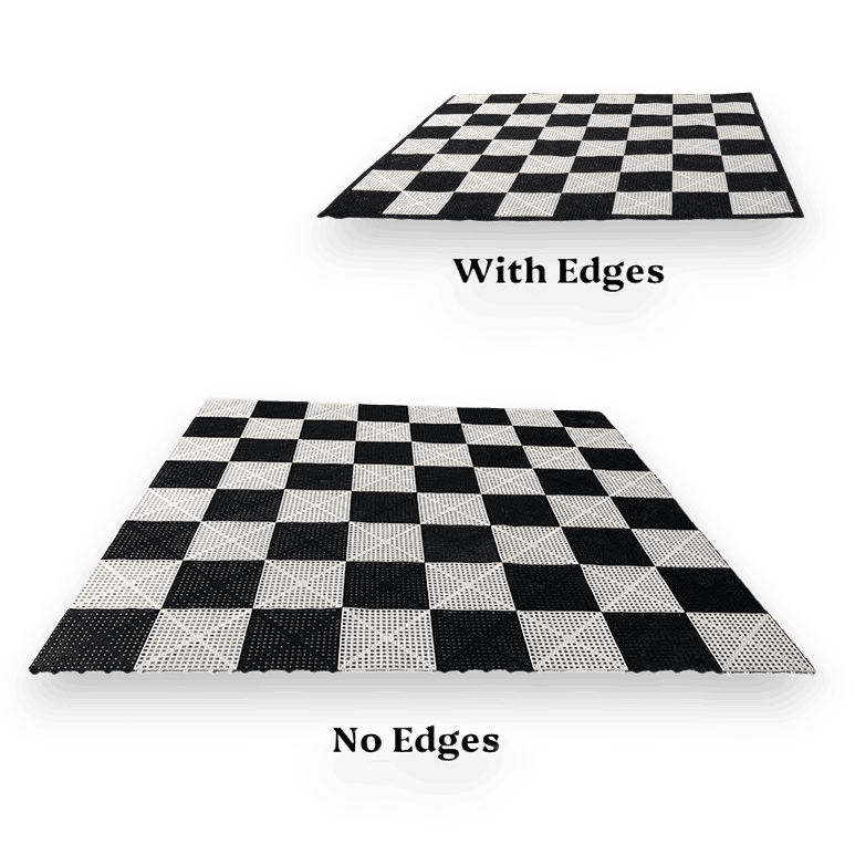 Rubberized Vinyl Chess Board - Safety Edge Ramps
