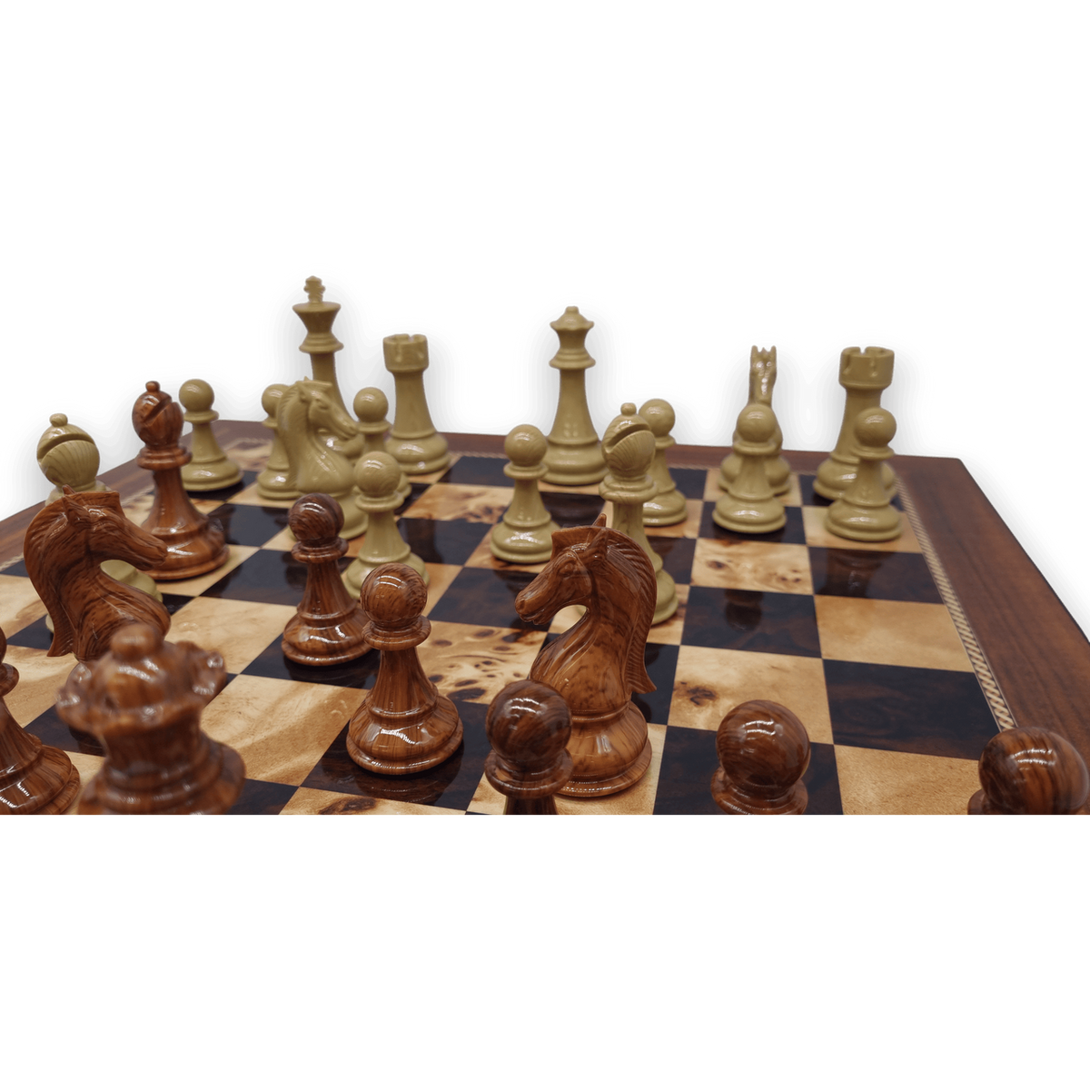 Spruce-Tek Resin Wood Look chess pieces