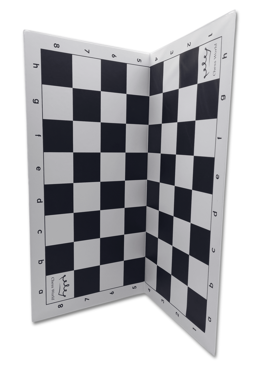 Tournament Chess Set 95mm Double Weighted Pieces with Folding Board (PP963&BB002) black and white