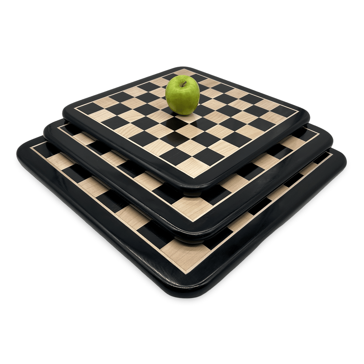 Scratched Rex Noir Solid Timber Chessboard Noir
