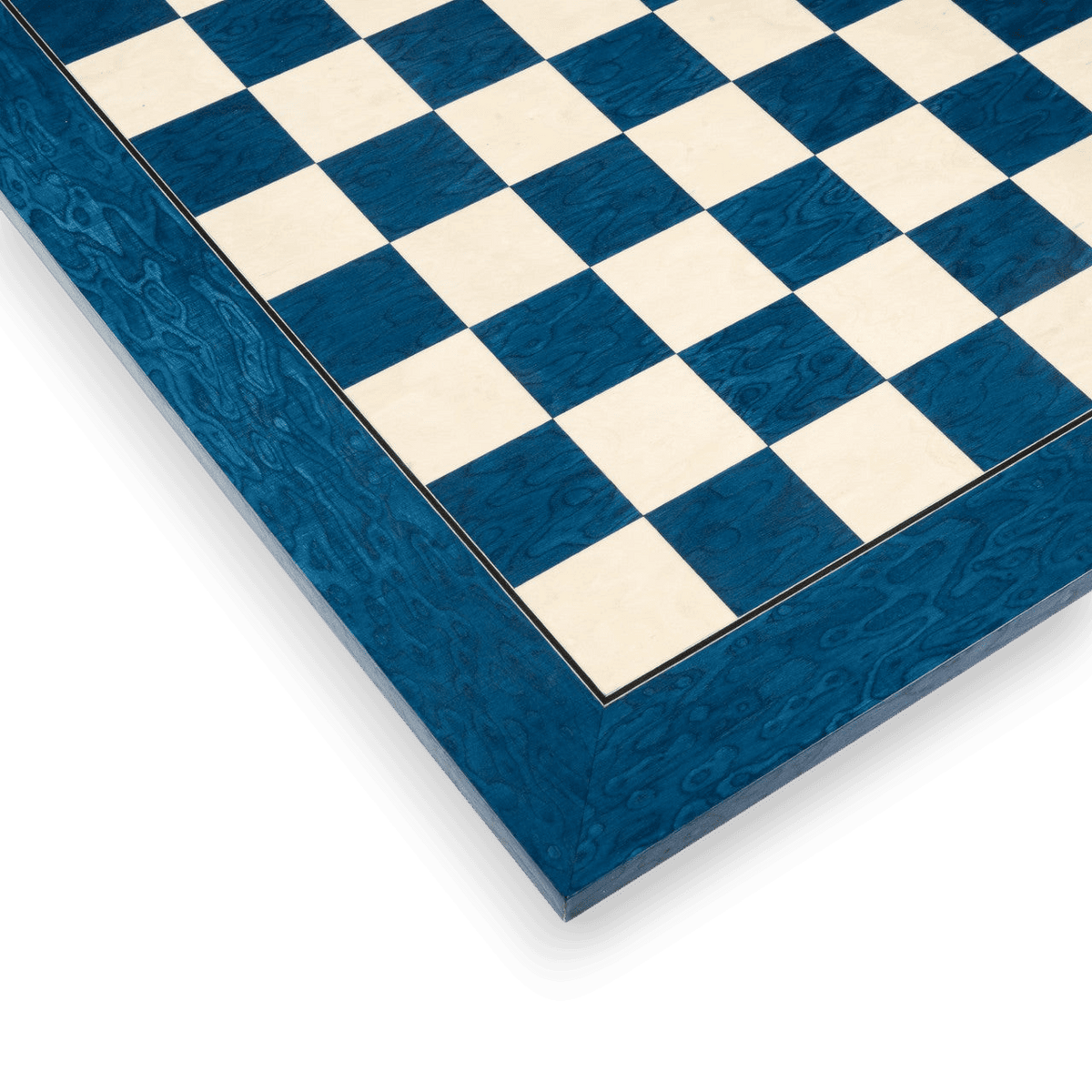 Blue Wooden Chessboard Deluxe
