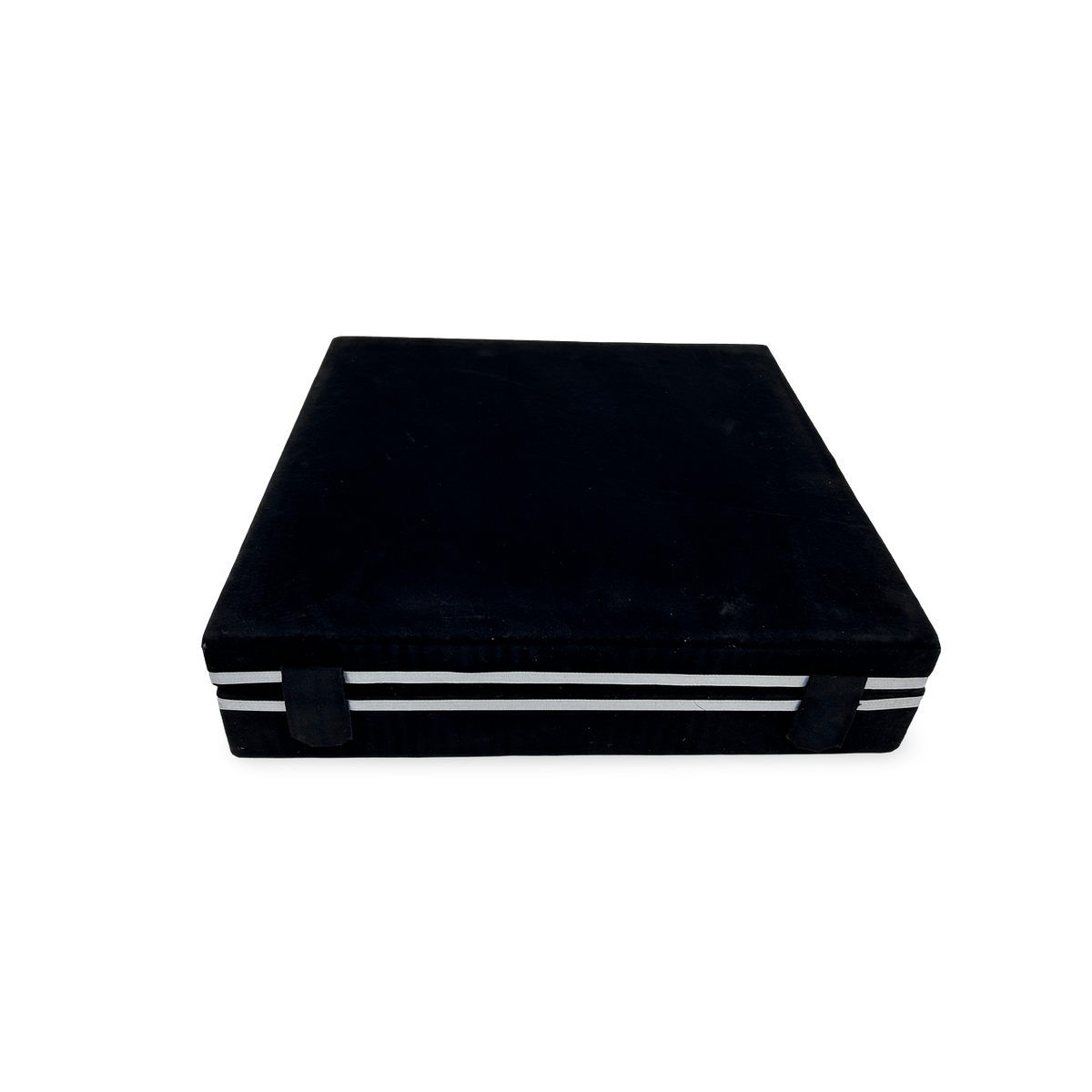 Black & White Marble Chess Set - Damaged Product Sale - black velour case