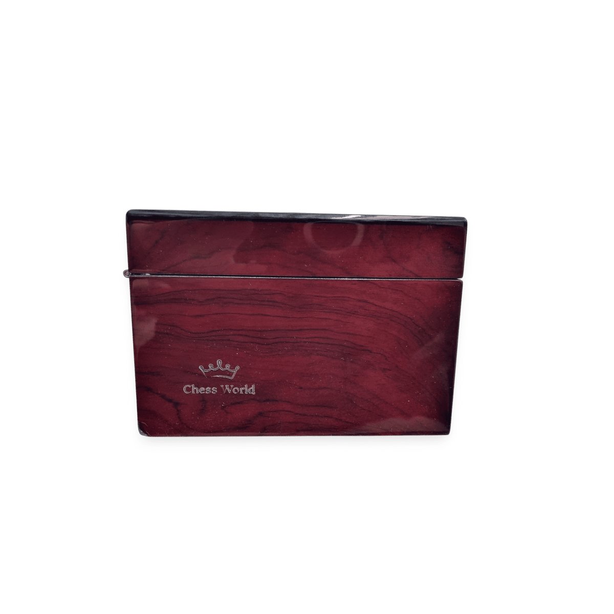 Dal Rossi Mahogany Storage Box - damaged corner & custom engravings - engraving