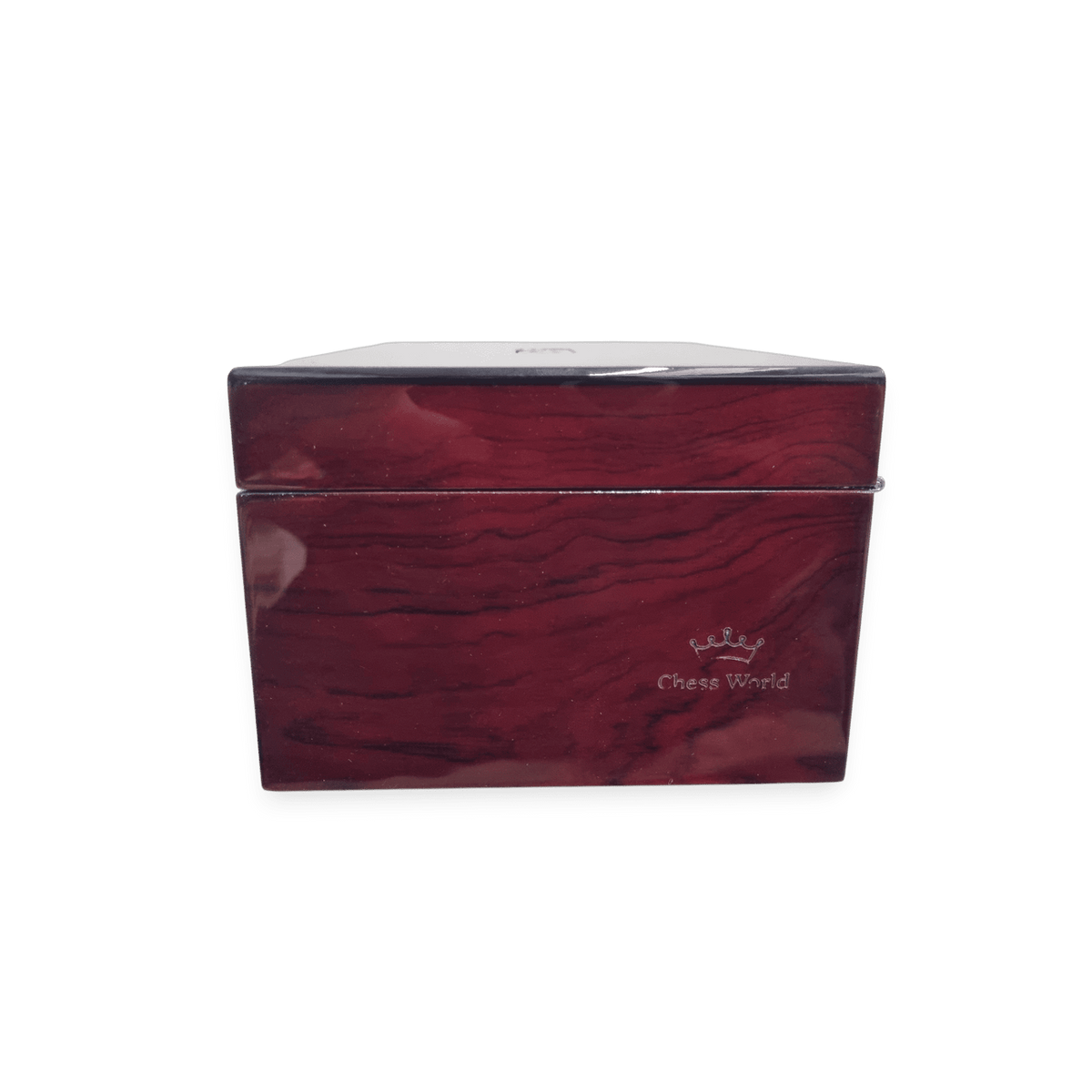 Dal Rossi Mahogany Storage Box - damaged corner & custom engravings - engraving