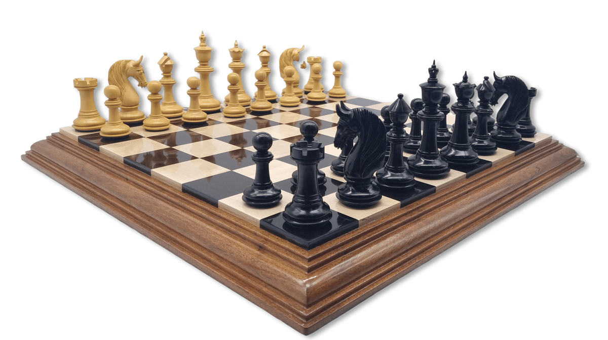 Vienna Victory Chess Set diagonal view