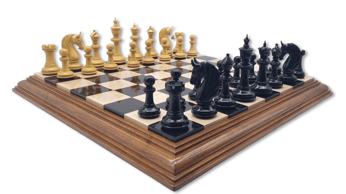 Vienna Victory Chess Set diagonal view