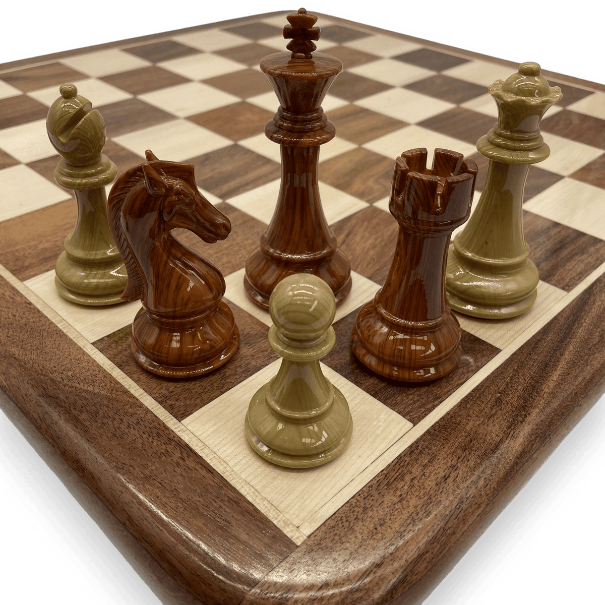 Spruce-Tek Resin Wood Look chess pieces 110mm