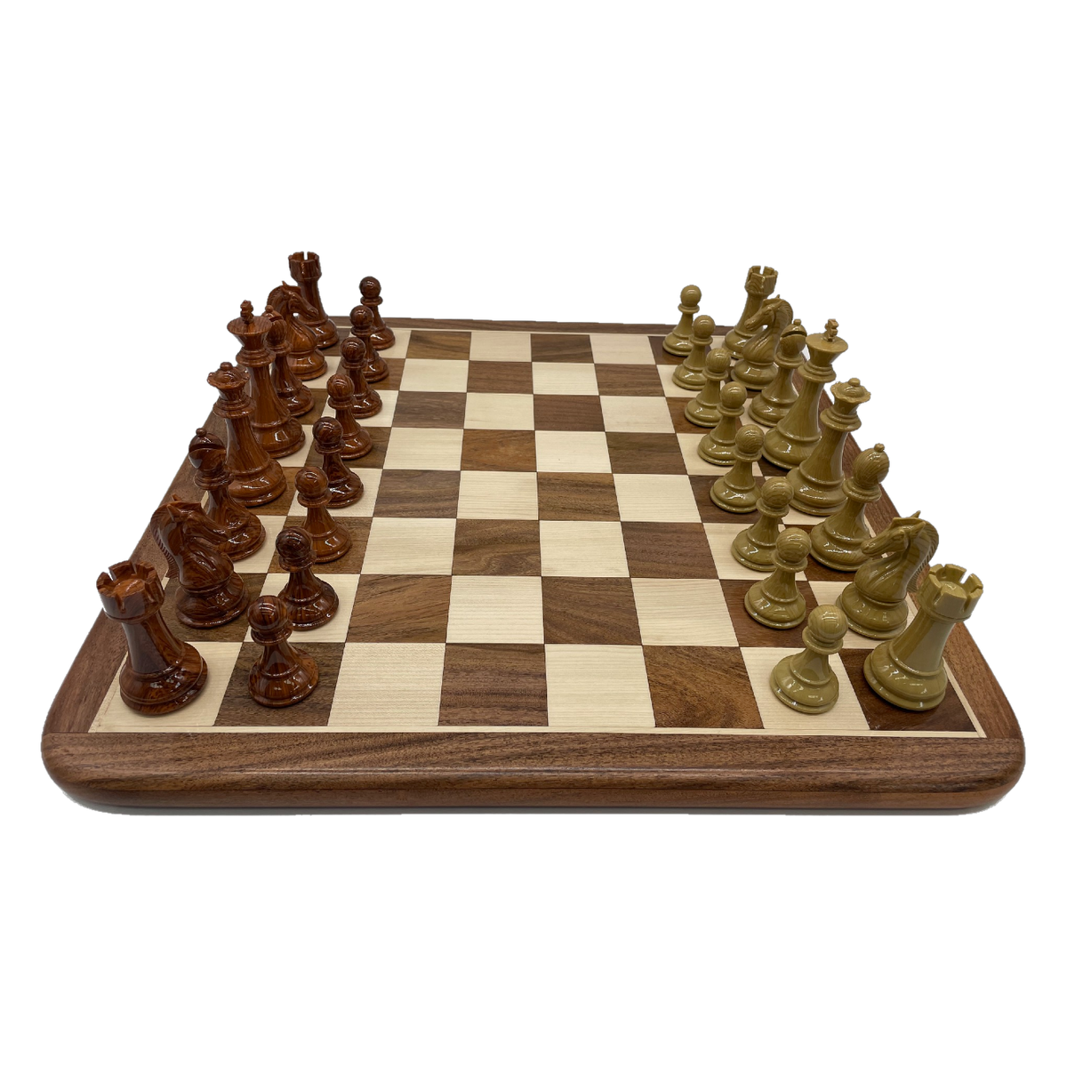 Spruce-Tek Resin Wood Look chess pieces 110mm from the side