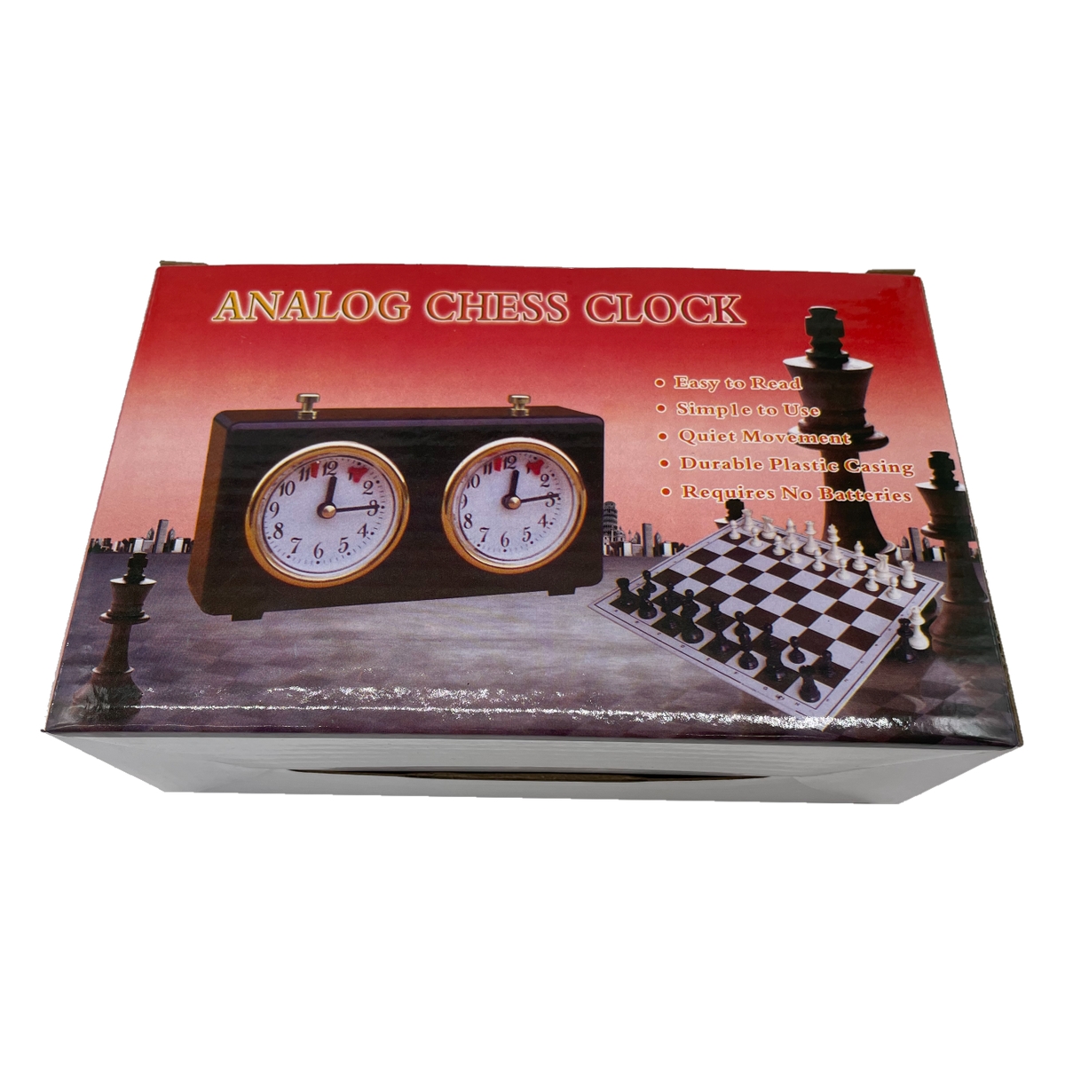 Wooden Analog Chess Clock box