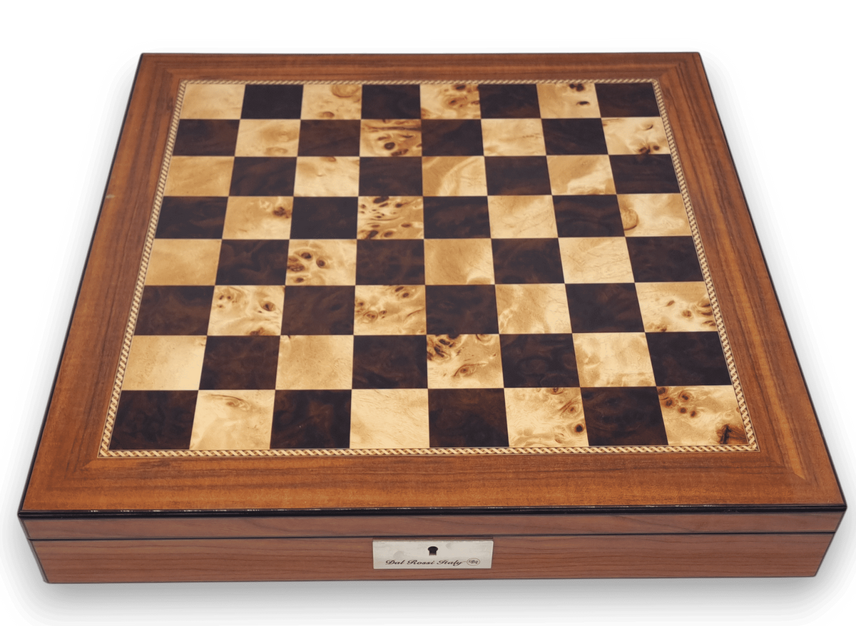 Dal Rossi Walnut Finish Chess Board