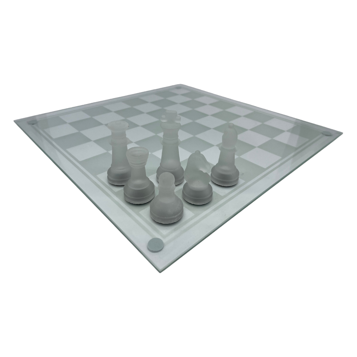 Glass Chess Set frosted pieces