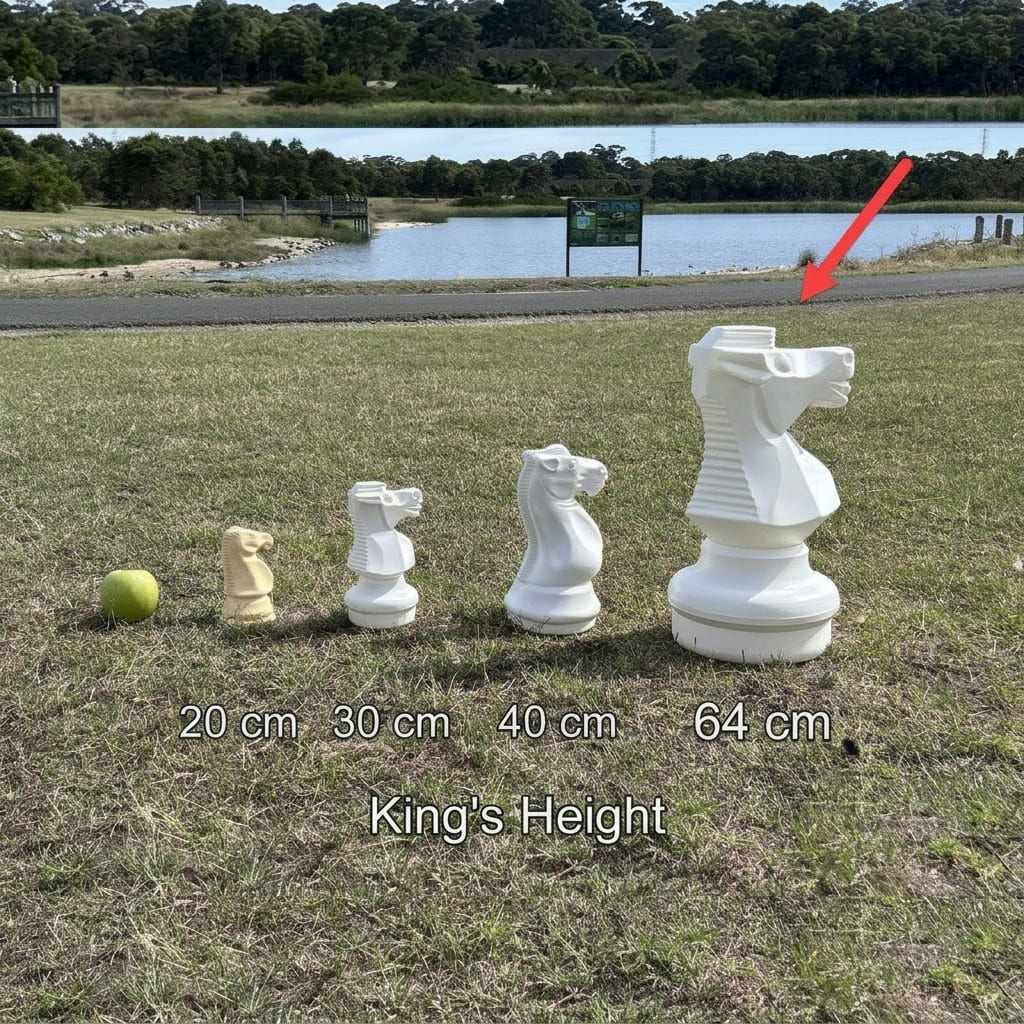 Giant Chess 64cm Giant Chess Outdoor Set (Pieces only)