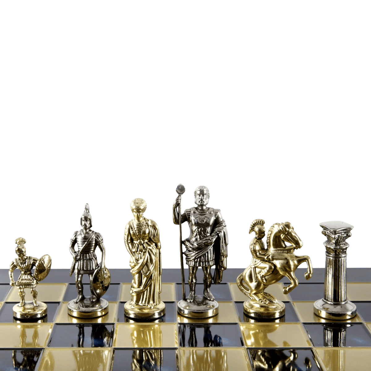 Greek Roman Chess Pieces Metal Board Chessmen
